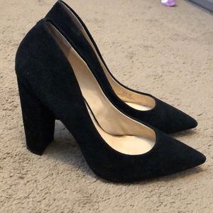 Jessica Simpson black suede heels